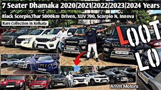 All 7 Seater RECENT Year Car in Kolkata 🔥Scorpio NXUV700BOLERO NEOTHARXUV300 Amrit Motors [upl. by Navada]