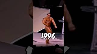 Nasser El Sonbaty 1996 VS 2002 POSING bodybuilding shorts [upl. by Vinni]