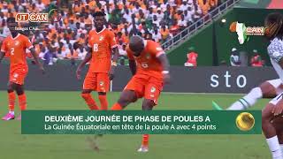 CAN CôtedIvoire 2023  la Guinée Équatoriale première du classement de la poule A [upl. by Wallache]