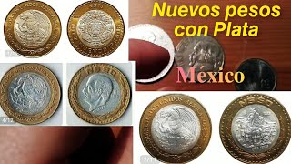 Los Nuevos Pesos con Plata de México 19931995 monedas coin [upl. by Aluap]