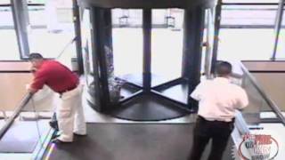 FAT GUY smashes revolving door [upl. by Craner]