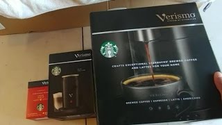 Unboxing and how to use Starbucks Verismo® V Coffee amp Espresso Brewer [upl. by Luce]