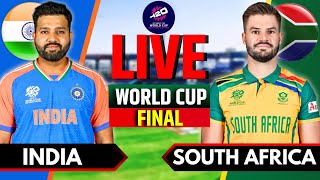 India vs South Africa Match Live  T20 World Cup Final Live  IND vs SA Live Match Today  IND Bat [upl. by Llehcal]