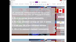 CSC 문제풀이 CH24  Q8 Identify the maximum pension that the current Defined Benefit Plan [upl. by Doone]