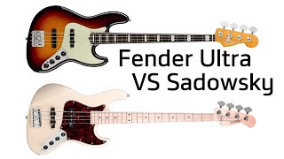 Fender ULTRA JAZZ BASS VS Sadowsky Metro 뭐가 더 좋을까 [upl. by Georas]