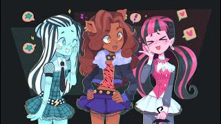 SoloTrio Theme Song Clawdeen Dracularua and Frankie Stein Monster High [upl. by Kellina]