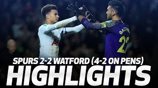 HIGHLIGHTS  SPURS 22 WATFORD 42 ON PENS  CARABAO CUP THIRD ROUND [upl. by Weil]