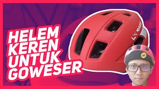 Review Helm Sepeda Raze R13 Helm Murah Tapi Keren untuk Goweser Pemula [upl. by Verdie]