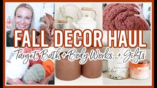 NEW FALL DECOR HAUL 2021  TARGET BATH amp BODY WORKS amp SUBSCRIBER GIFTS [upl. by Pelmas]