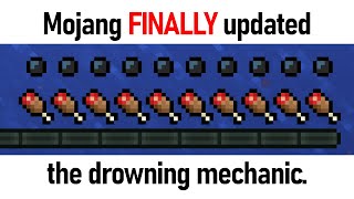 Mojang FINALLY updated the drowning mechanic [upl. by Ayekram]