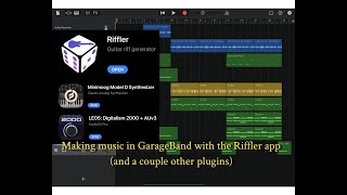 Creating music in GarageBand iOS with the Riffler app [upl. by Asyral141]