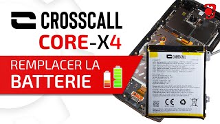 Comment changer la batterie du Crosscall Core X4  Tuto BricoPhone [upl. by Annaira]