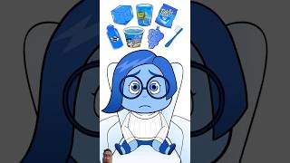 Blue Emoticon Mukbang mukbang insideout2 sadness emoticon [upl. by Lakin]