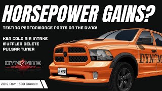 2019 Dodge Ram 57 Hemi Horsepower gains KampN intake  Edge Pulsar  Muffler Delete [upl. by Gniy]