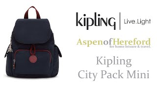 Kipling City Pack Mini Small Backpack  Aspen of Hereford [upl. by Estren656]