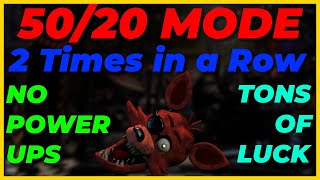 FNAF UCN  5020 Mode Twice in a Row No Powerups [upl. by Nalyt]