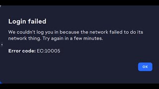 Fix EA App Error Login Failed Error Code EC 10005 [upl. by Atinot]