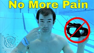 How to swim underwater without holding your nose  No more pain [upl. by Cromwell]