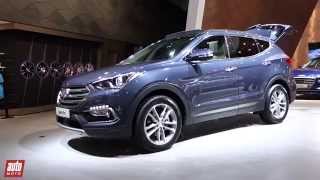 FRANCFORT 2015 Hyundai SANTA FE restylée [upl. by Blanka243]