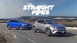 2018 Toyota CHR vs Honda HRV  Crossover Battle of the Millenium [upl. by Orvan]