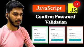 Confirm Password Validation Using HTML CSS amp JavaScript  தமிழில் [upl. by Alasdair]