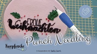 Punch Needle Technik erklärt I Wie geht Punch Needling [upl. by Aspa]