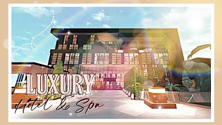 LUXURY HOTEL •850K• NO LARGE PLOT  TOUR  SPEED BUILD  WELCOME TO BLOXBURG [upl. by Eatnoid]