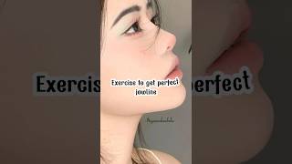 Exercise for perfect jawline glowup explore fyp shortsfeed [upl. by Vanny]