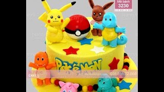 Bánh gato sinh nhật đẹp chủ đề Pokemon  Pikachu  Pokemon GO [upl. by Rosario]