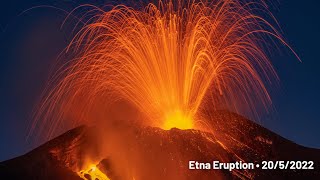 Etna Eruption  2052022 Southeast Crater [upl. by Arval]