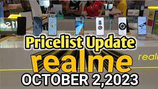 REALME PRICES UPDATE C51C30SC53C55REALME1010PRO5G11PRO5G11PRO5G OCTOBER22023 [upl. by Ikkin]