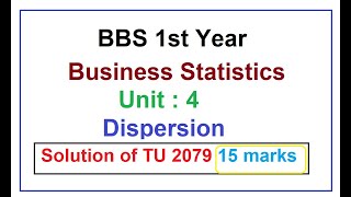 BBS 1st Year  Business Statistics  Unit  4 [upl. by Klemens732]