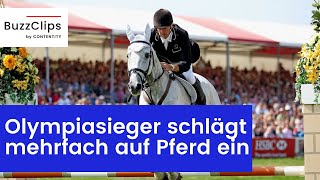 Skandal Olympiasieger schlägt mehrfach auf Pferd ein [upl. by Averat]