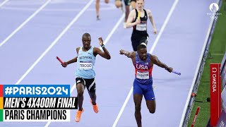 Mens 4x400m Final 🏃 Paris Champions [upl. by Baumann]