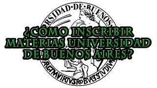 ¿CÓMO INSCRIBIR MATERIAS A PRIMER AÑO FMED  Universidad de Buenos Aires UBA [upl. by Kirsch]