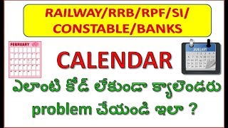 Calendar ProblemsTricks With Out FormulaReasoning By Sathish EduTechRRBRPFSICONSTABLEBANK [upl. by Neelahs]