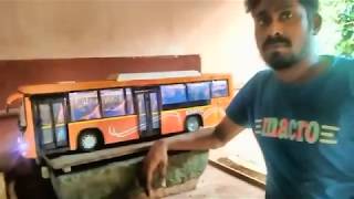 KSRTC JNNURM VOLVO BUS MODEL MADE BY SHYAMKUMAR NJEEZHOOR [upl. by Ailecec]