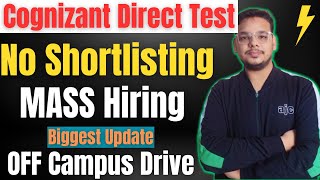 Cognizant Mass Hiring 2023 Batch  OFF Campus Drive  2021  2022  2023  2024 Batch Hiring [upl. by Berhley]