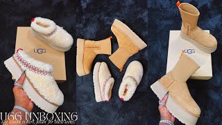 UGG BOOT UNBOXING REVIEW amp TRY ON  CLASSIC DIPPER amp TAZZ UGGBRAID STYLES  UGG SEASON [upl. by Theda566]