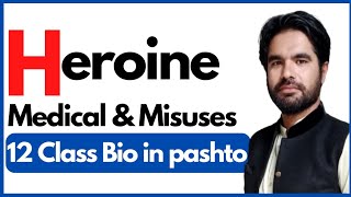 Heroine  Medical uses and misuses  12 class biology chap 17 in pashto [upl. by Kcirrad138]