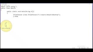 Java  Swing class JFileChooser open particular path to save file  CodeLearning [upl. by Odlanra802]