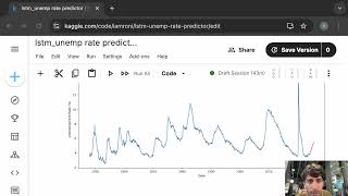 Python Time Series Predicting Unemployment Rates using Machine Learning  LSTM [upl. by Nahtiek]