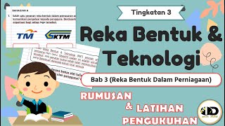 RBT TINGKATAN 3 BAB 3  REKA BENTUK DALAM PERNIAGAAN RUMUSAN DAN LATIHAN PENGUKUHAN [upl. by Berck112]