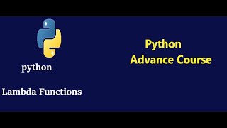 Python Lambda Function  Python Advance Course [upl. by Stauffer569]