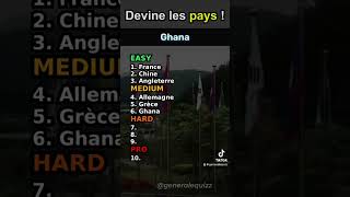 Devine les pays avec seulement 2 lettre  quizz pays [upl. by Torrell977]