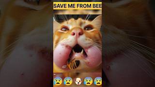 🐶🥹Sorry honey bees 😿shorts cat catlover dog cats [upl. by Arawaj]