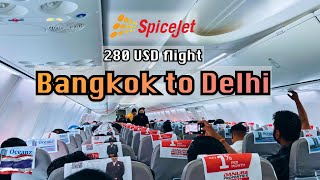 Bangkok to Delhi flight ✈️  Spicejet  Budget Friendly Airline [upl. by Anawit]