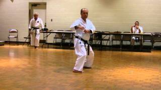 2014 SKKA Seminar Sensei Tajima Kishaba Juku Nahachi Kata Demo [upl. by Navetse]