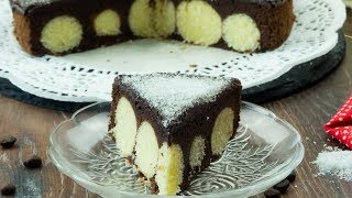 Torta al cioccolato e con palline di ricotta è ideale  SaporitoTV [upl. by Sabba]