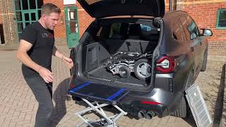 LITHTECH SMART LIFTER portable car hoistscissor car lift getting your wheelchair into the car [upl. by Bridgid]